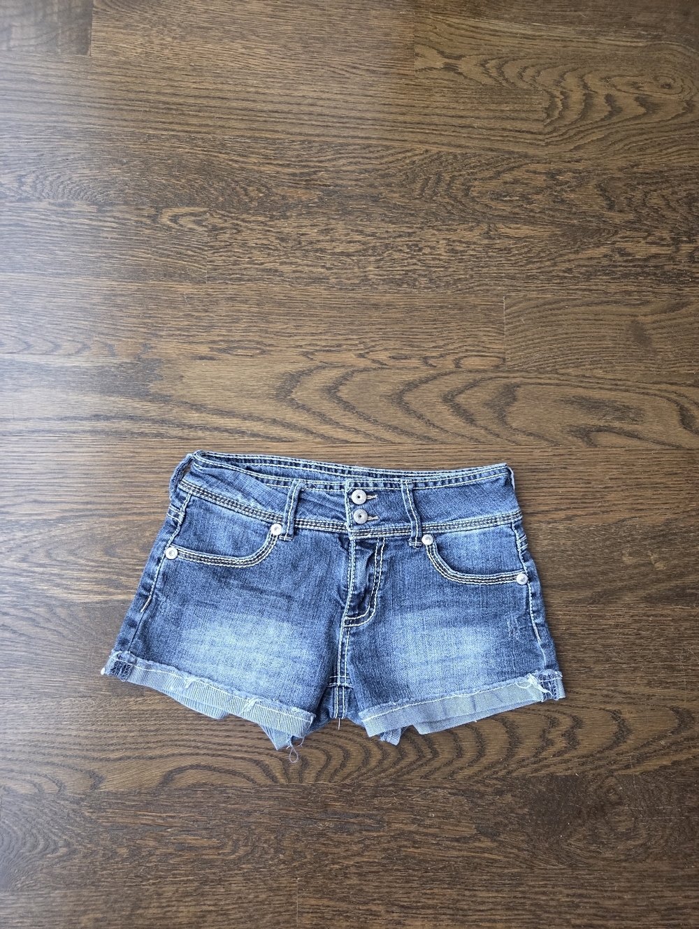 Guess Kids Blue Denim Shorts - Casual Low-Rise Cut Sz.12